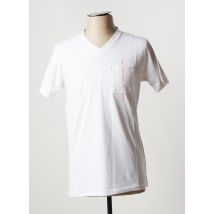CAMBERABERO - T-shirt blanc en polyester - Homme - Taille 4XL - Modz