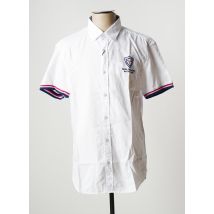 CAMBERABERO - Chemise manches courtes blanc en coton - Homme - Taille M - Modz