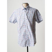 CAMBERABERO - Chemise manches courtes blanc en coton - Homme - Taille M - Modz