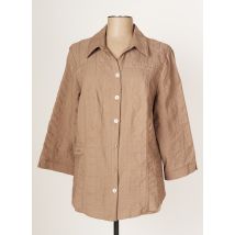 FRANCE RIVOIRE - Chemisier beige en coton - Femme - Taille 50 - Modz