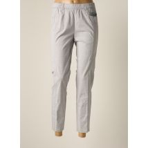 FRANK WALDER - Pantalon slim gris en coton - Femme - Taille 52 - Modz
