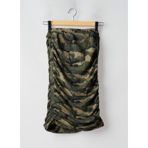 IKKS - Jupe mi-longue vert en coton - Femme - Taille 38 - Modz