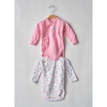 MOTS D'ENFANTS - Body rose en coton - Fille - Taille TU - Modz