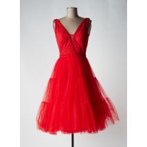 AIRE - Robe mi-longue rouge en coton - Femme - Taille 36 - Modz