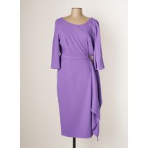 CARLA RUIZ - Robe longue violet en polyester pour femme - Taille 44 - Modz