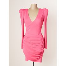 CARLA RUIZ - Robe mi-longue rose en polyester - Femme - Taille 40 - Modz