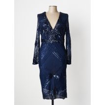 CARLA RUIZ - Robe mi-longue bleu en polyester pour femme - Taille 38 - Modz