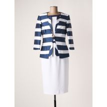 CARLA RUIZ - Veste/robe blanc en coton - Femme - Taille 40 - Modz