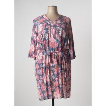 DIANE LAURY - Robe mi-longue rose en viscose - Femme - Taille 50 - Modz