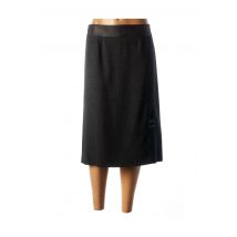 GEVANA - Jupe mi-longue noir en polyester - Femme - Taille 52 - Modz