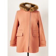 CAROLL - Manteau long rose en laine pour femme - Taille 44 - Modz