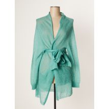LUNA DI SETA - Gilet manches longues vert en alpaga - Femme - Taille 38 - Modz