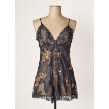 MARJOLAINE - Nuisette/combinette gris en soie - Femme - Taille 38 - Modz