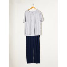 PILUS - Pyjama bleu en coton - Femme - Taille 40 - Modz