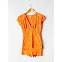 SUGGEST - Pyjashort orange en polyamide - Femme - Taille 36 - Modz
