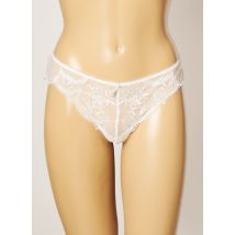 MILLESIA - Tanga blanc en polyamide - Femme - Taille 42 - Modz