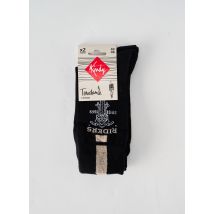 KINDY - Chaussettes noir en coton - Homme - Taille 40 - Modz