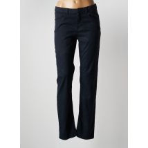 MENSI COLLEZIONE - Pantalon droit bleu en lin pour femme - Taille 38 - Modz