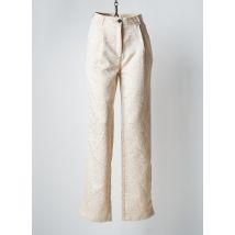 LOAVIES - Pantalon droit beige en polyester - Femme - Taille 34 - Modz