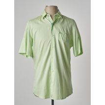 PIERRE CARDIN - Chemise manches courtes vert en coton - Homme - Taille S - Modz