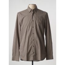 MISE AU GREEN - Chemise manches longues marron en coton - Homme - Taille XXL - Modz