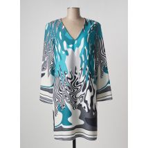 EDAS - Robe mi-longue bleu en polyester - Femme - Taille 40 - Modz