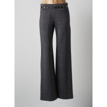 ELEONORA AMADEI - Pantalon large gris en polyester - Femme - Taille 38 - Modz