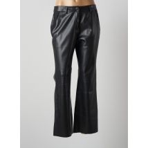 LOLA ESPELETA - Pantalon droit noir en polyurethane - Femme - Taille 34 - Modz