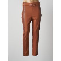 RINASCIMENTO - Pantalon slim marron en coton - Femme - Taille 36 - Modz