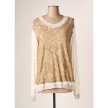 ELISA CAVALETTI - Top beige en coton pour femme - Taille 42 - Modz