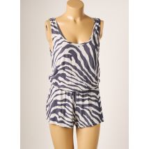 JUVIA - Combishort bleu en viscose - Femme - Taille 34 - Modz