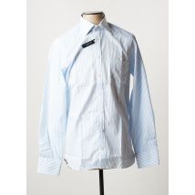 DANIEL HECHTER - Chemise manches longues bleu en coton - Homme - Taille S - Modz