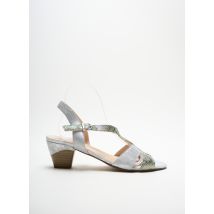 GEO-REINO - Sandales/Nu pieds gris en cuir - Femme - Taille 41 - Modz