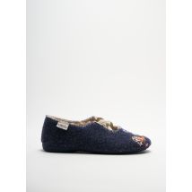 LA MAISON DE L'ESPADRILLE - Chaussons/Pantoufles bleu en textile pour femme - Taille 35 - Modz