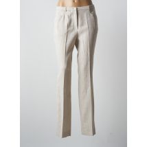 PAUPORTÉ - Pantalon droit beige en polyester - Femme - Taille 52 - Modz