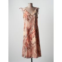LA ROCHELLE - Robe mi-longue orange en polyester - Femme - Taille 42 - Modz