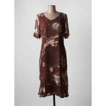 LA ROCHELLE - Robe mi-longue marron en polyester - Femme - Taille 40 - Modz