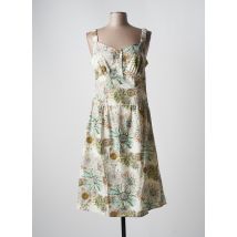 CLAUDIA GIL - Robe mi-longue beige en coton - Femme - Taille 40 - Modz