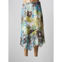 LA ROCHELLE - Jupe mi-longue bleu en polyester - Femme - Taille 42 - Modz