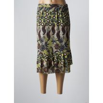 GEVANA - Jupe mi-longue marron en polyester - Femme - Taille 46 - Modz