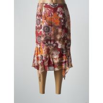 HUCKE WOMAN - Jupe mi-longue orange en coton - Femme - Taille 40 - Modz