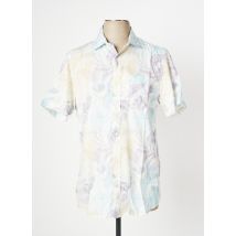 S.OLIVER - Chemise manches courtes blanc en coton - Homme - Taille L - Modz