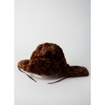 KANGOL - Bonnet marron en acrylique pour femme - Taille 54 - Modz