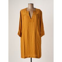 BA&SH - Robe mi-longue jaune en viscose - Femme - Taille 38 - Modz