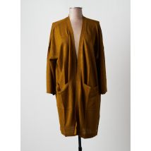 DES PETITS HAUTS - Gilet manches longues vert en lin - Femme - Taille 36 - Modz