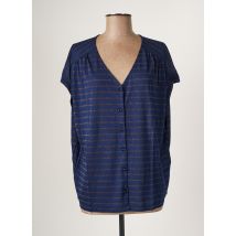 DES PETITS HAUTS - Chemisier bleu en viscose - Femme - Taille 38 - Modz