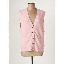 MAISON SCOTCH - Gilet sans manche rose en alpaga - Femme - Taille 40 - Modz