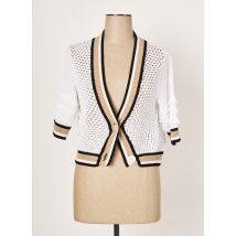 ELISA CAVALETTI - Gilet manches courtes blanc en polyester - Femme - Taille 40 - Modz
