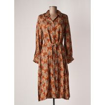 INDI & COLD - Robe mi-longue marron en viscose - Femme - Taille 36 - Modz