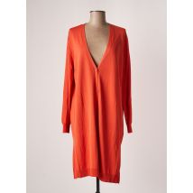 WNT COLLECTION - Gilet manches longues orange en viscose - Femme - Taille 40 - Modz